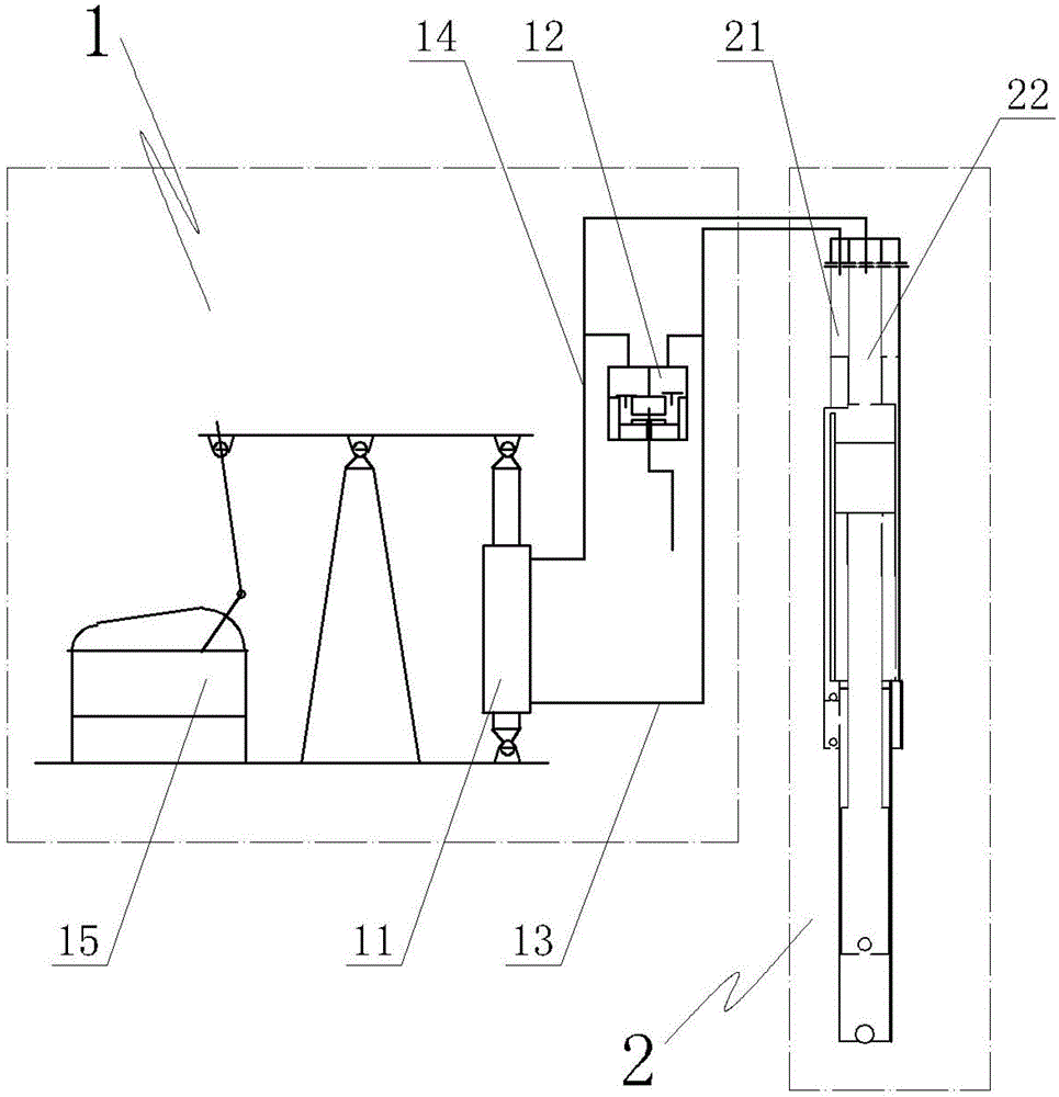 Hydraulically driven oil extraction device