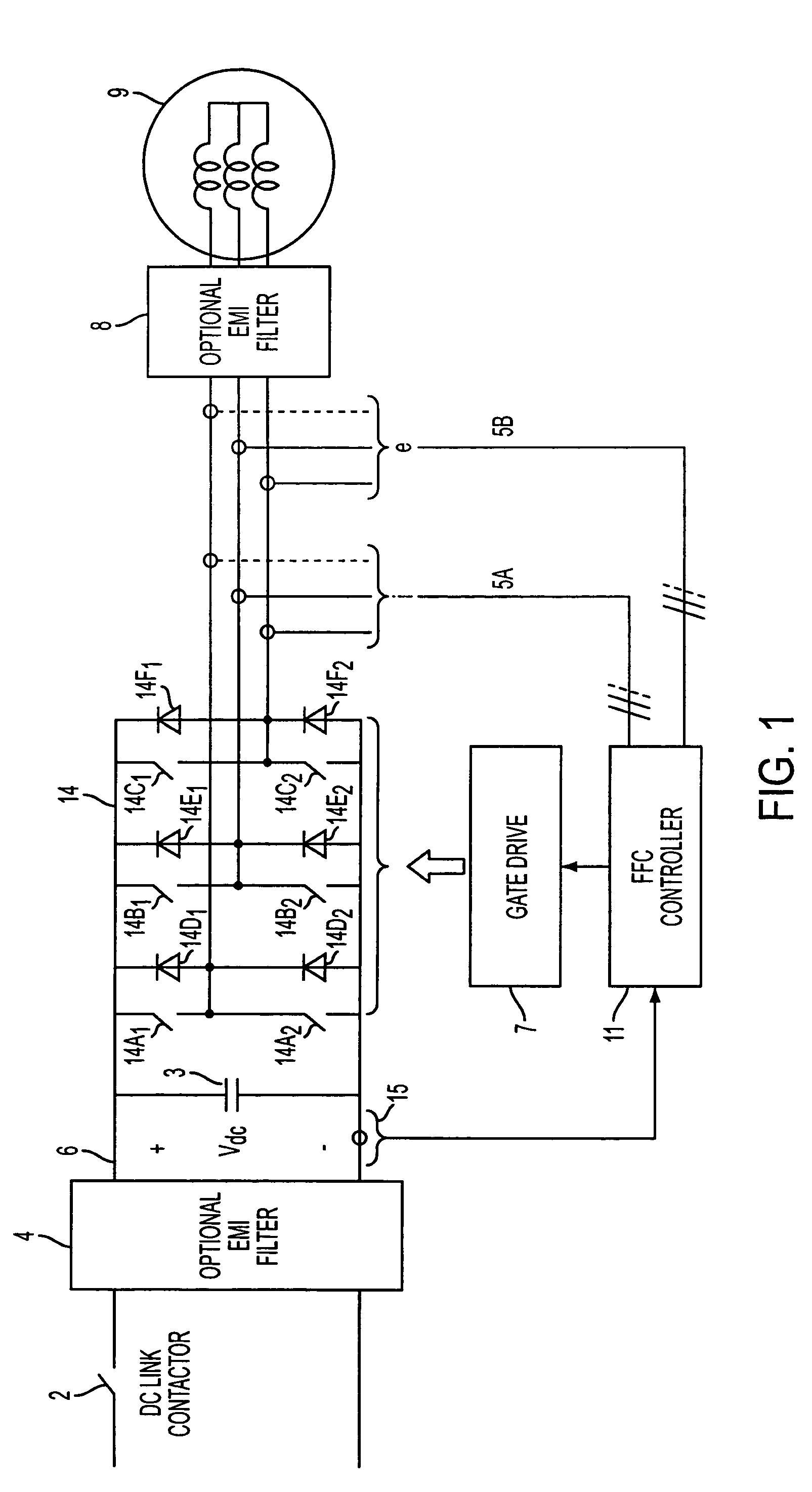 Enhanced floating reference frame controller for sensorless control of synchronous machines