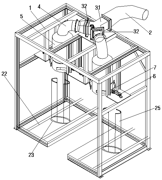 Big bag filling device capable of preventing bag falling