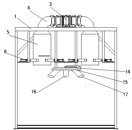 Big bag filling device capable of preventing bag falling