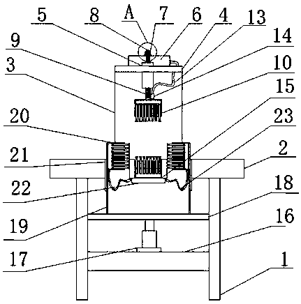 Metal handicraft automatic guiding fixture device and method