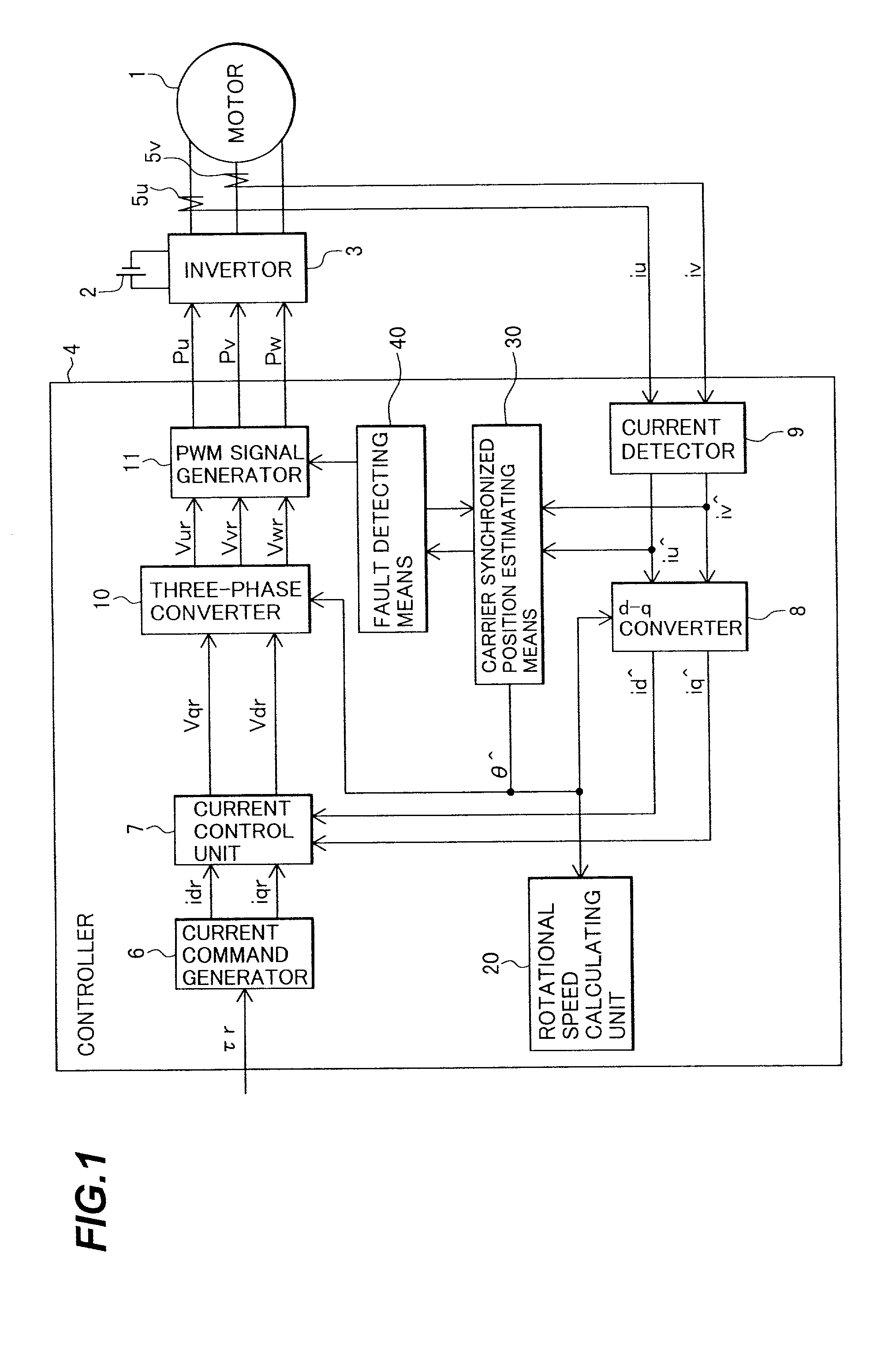 Motor control apparatus and electric vehicle using same