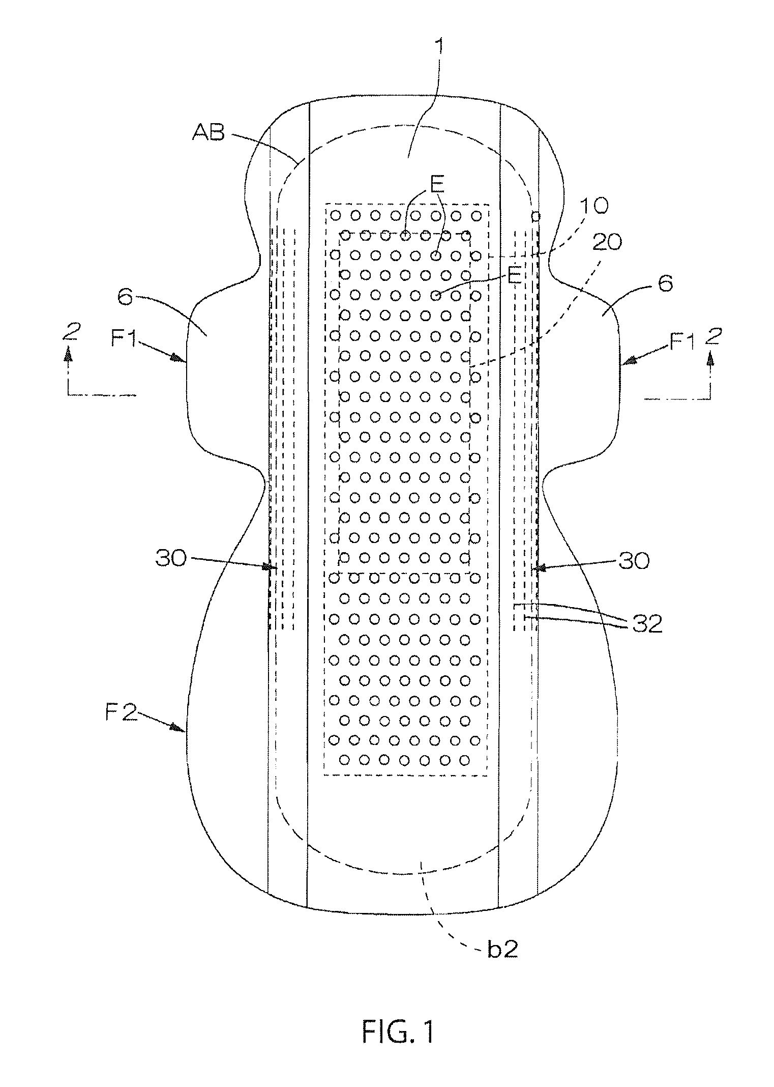 Sanitary napkin with a tow fiber assembly