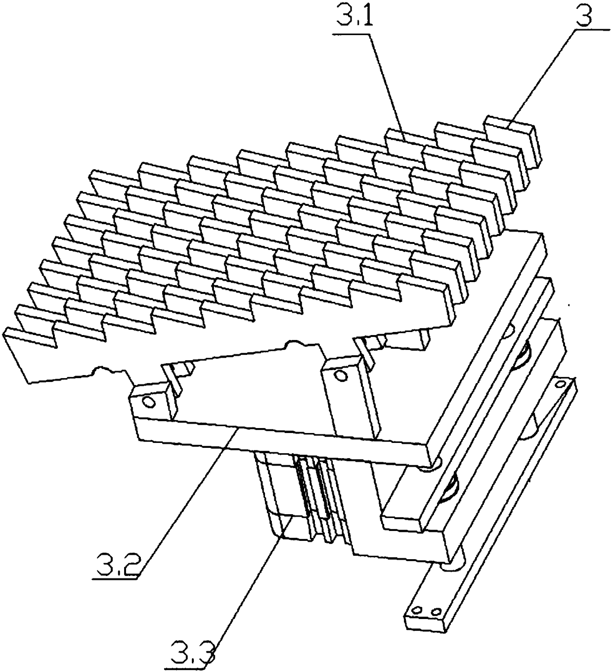 Heating wire leading bar feeding device