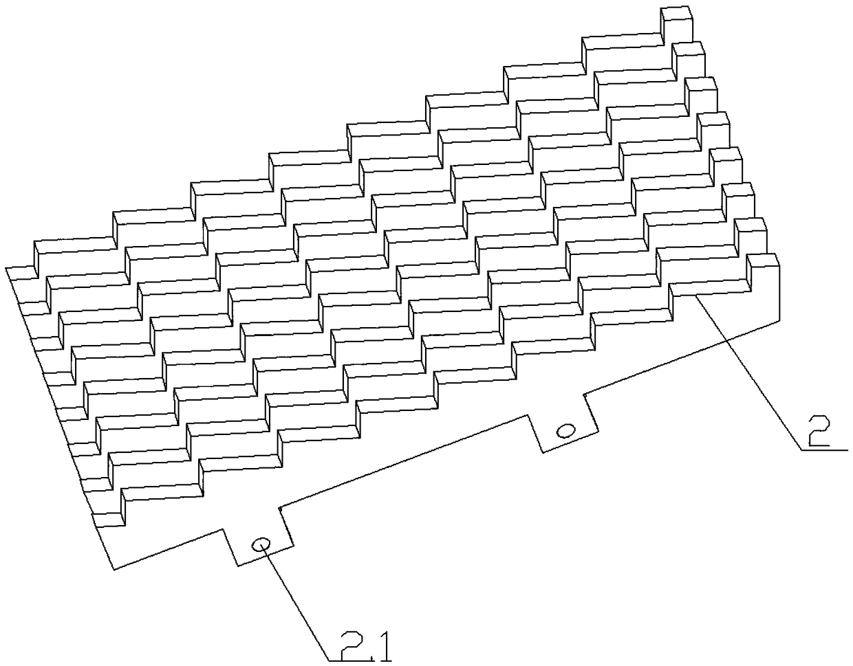 Heating wire leading bar feeding device