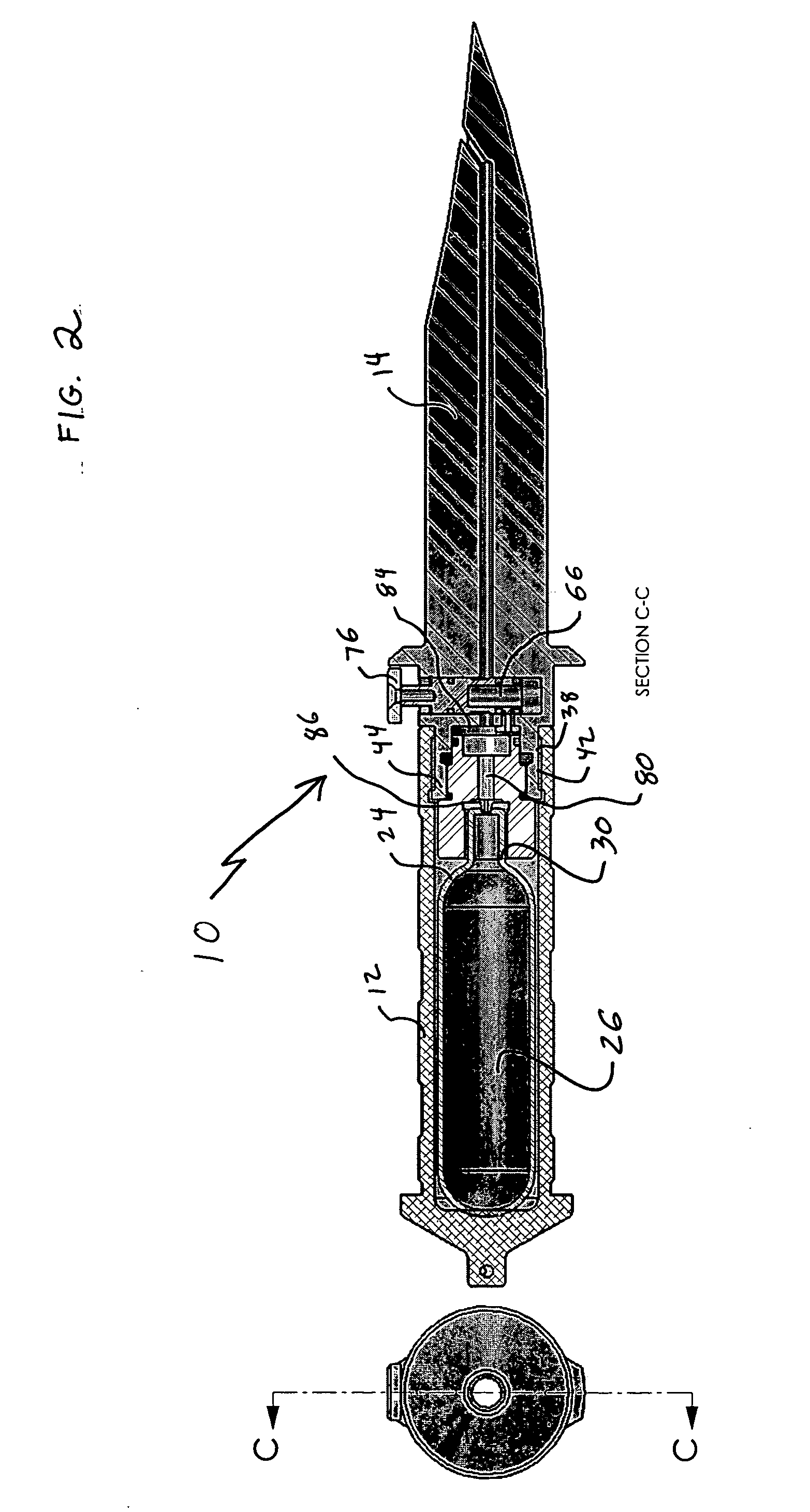 Method and device for using compressed gas as a weapon