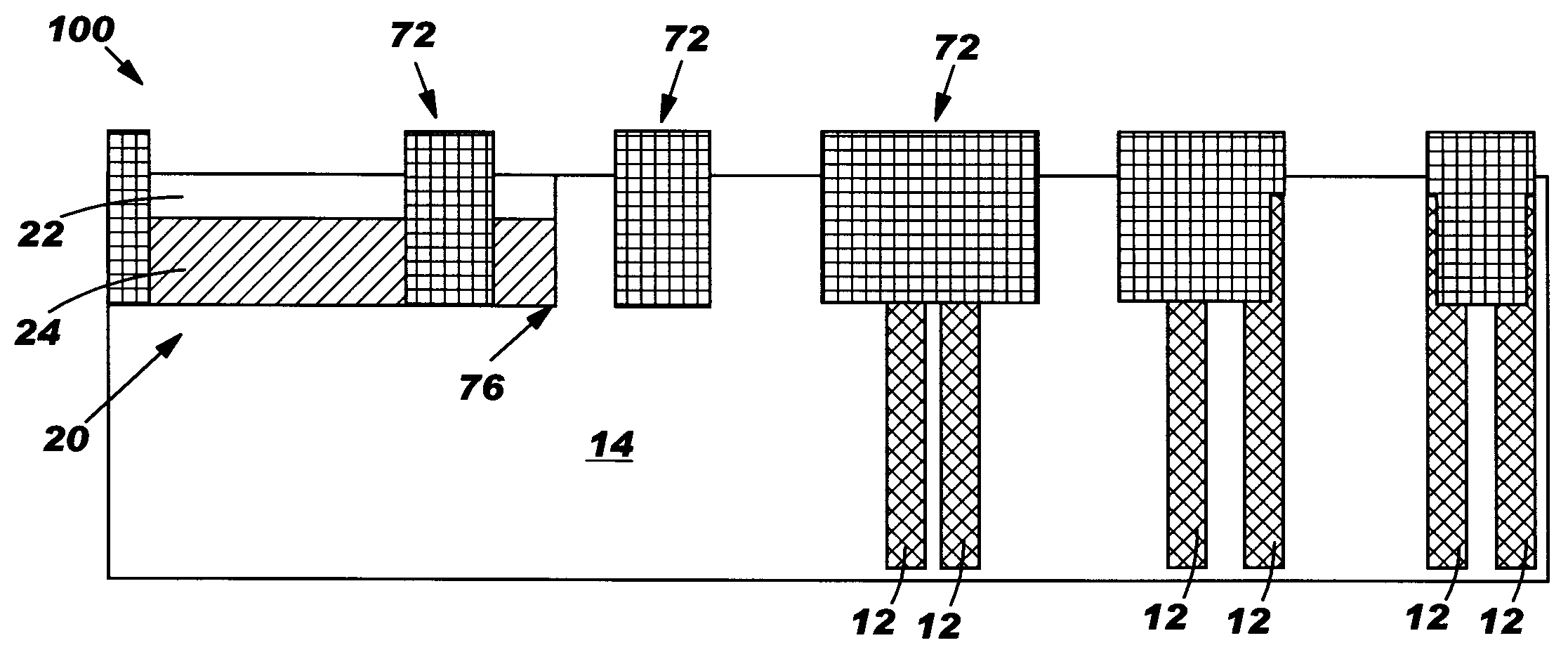 STI formation in semiconductor device including SOI and bulk silicon regions