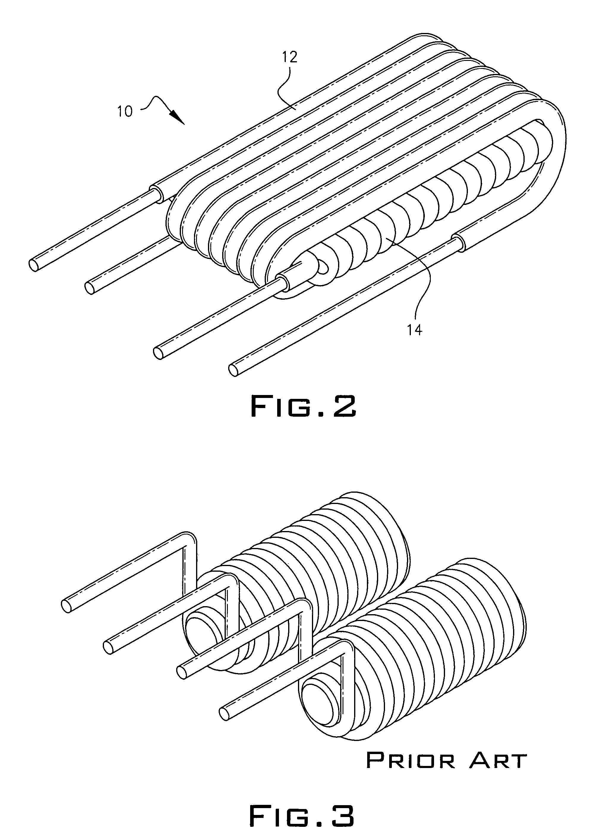 Non-ferrous surge biasing coil having multiple pairs of coils positioned at angles to one another