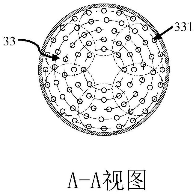 A heat exchange device and working method for condensing vocs gas