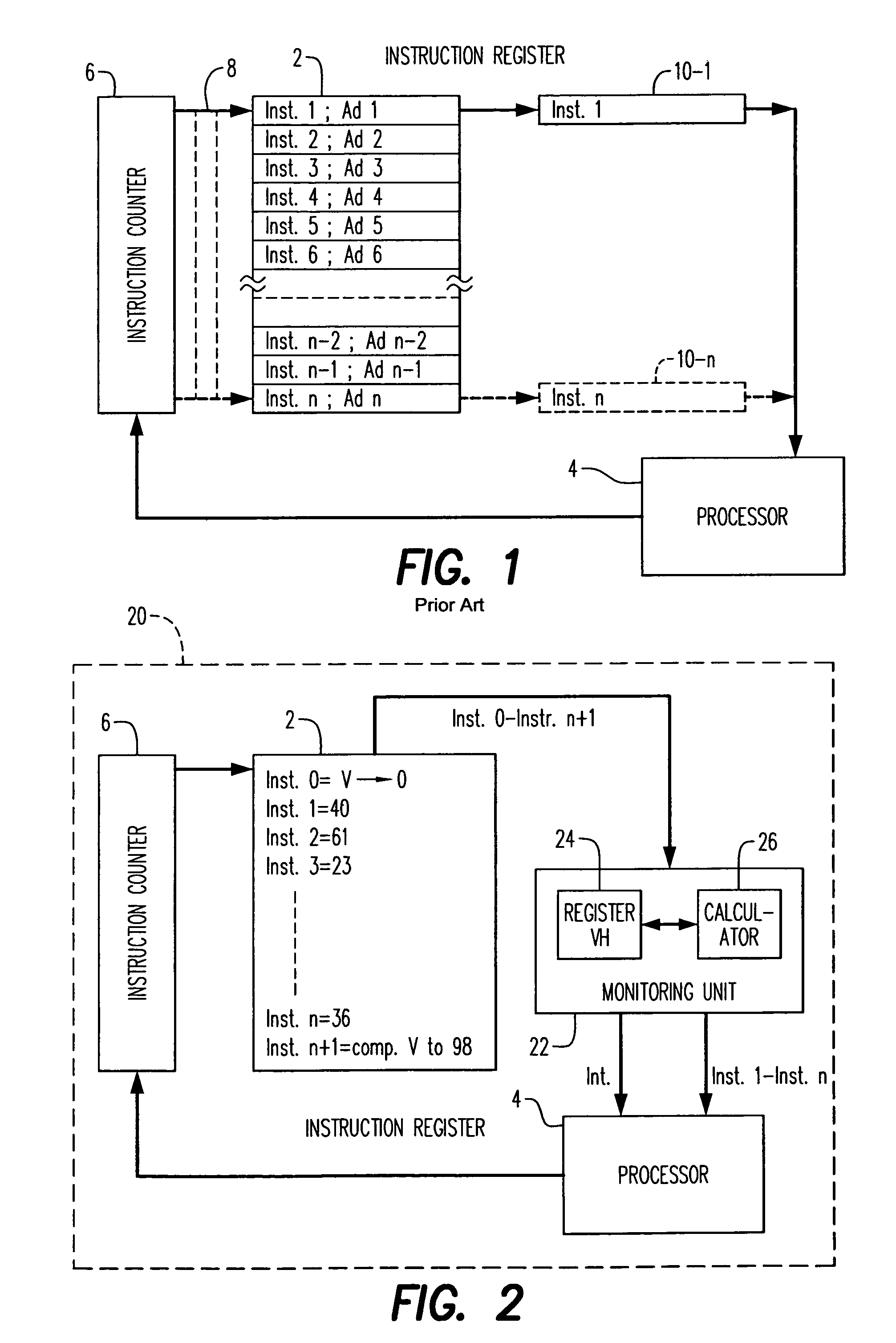 Method for monitoring program flow to verify execution of proper instructions by a processor