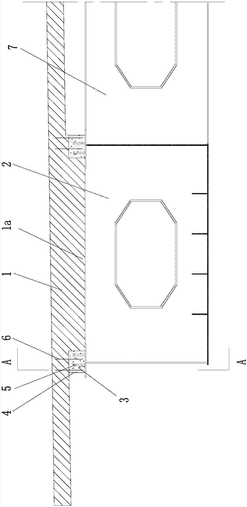 PCSC shear joint structure of plate girder overall assembly type composite beam bridge