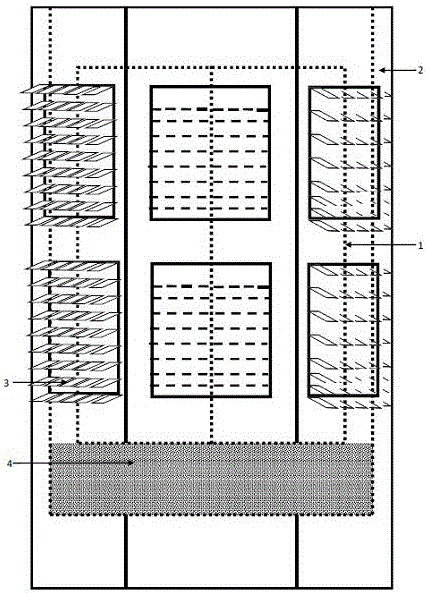 A double-layer multi-surface gradient temperature difference heat transfer structure