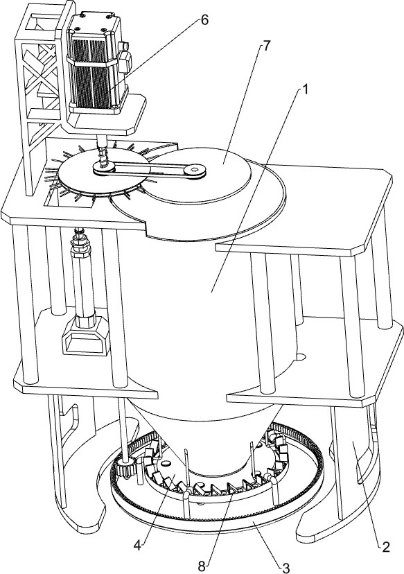 Hole filling device for road construction