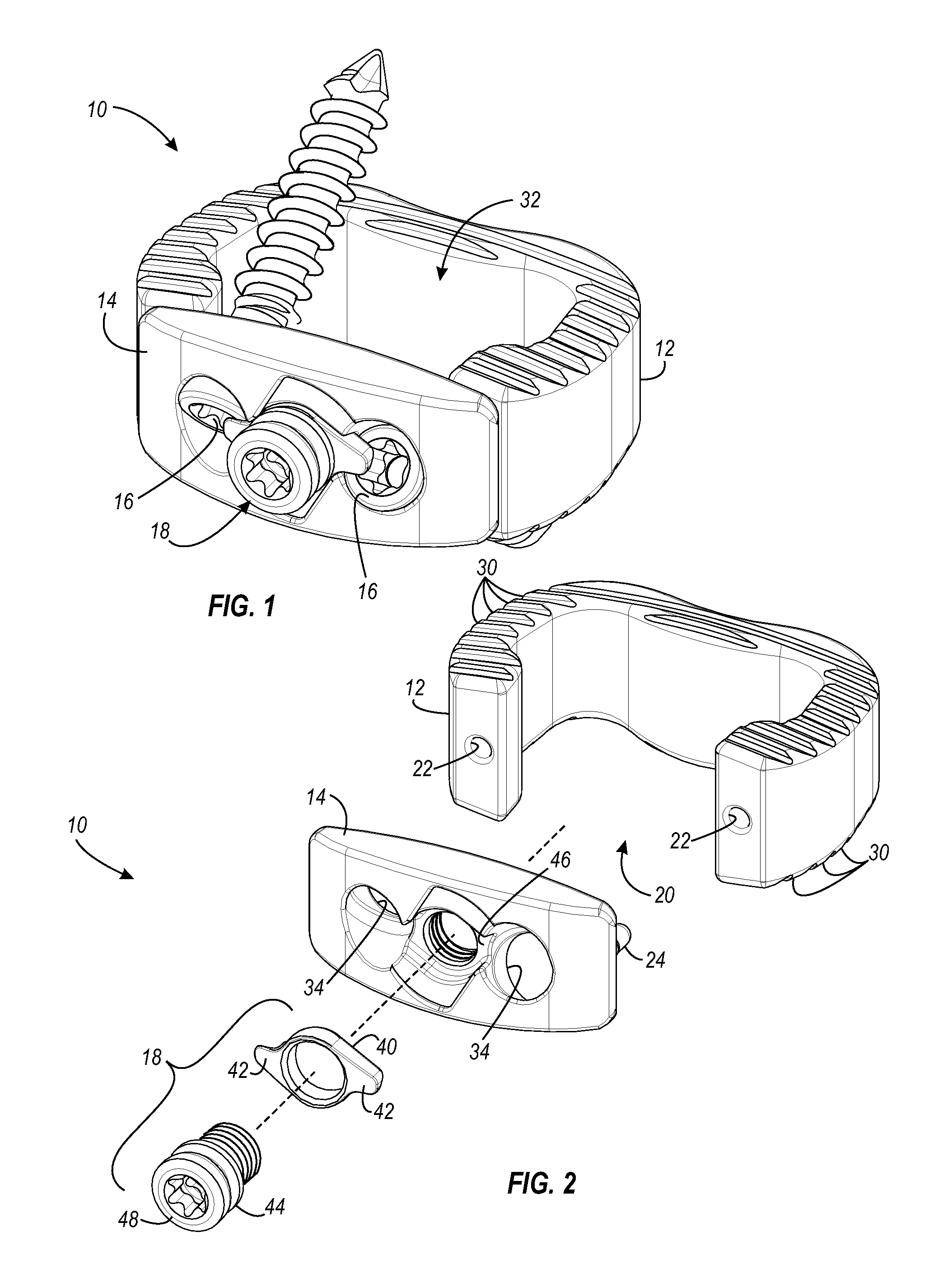 Interbody fusion device, integral retention device, and associated methods