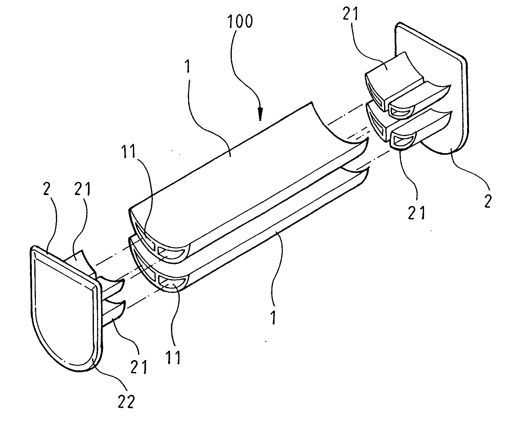 Bottom weight device of a roller blind