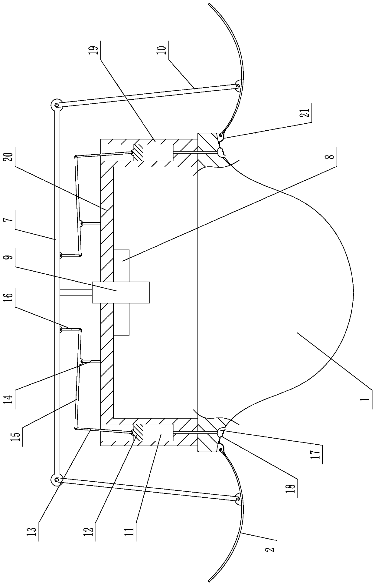 A lifeboat structure and anti-rolling method