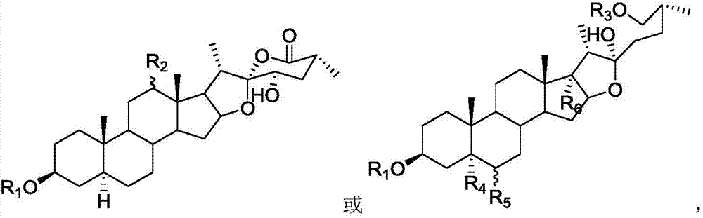Novel steroid saponin compound and application thereof