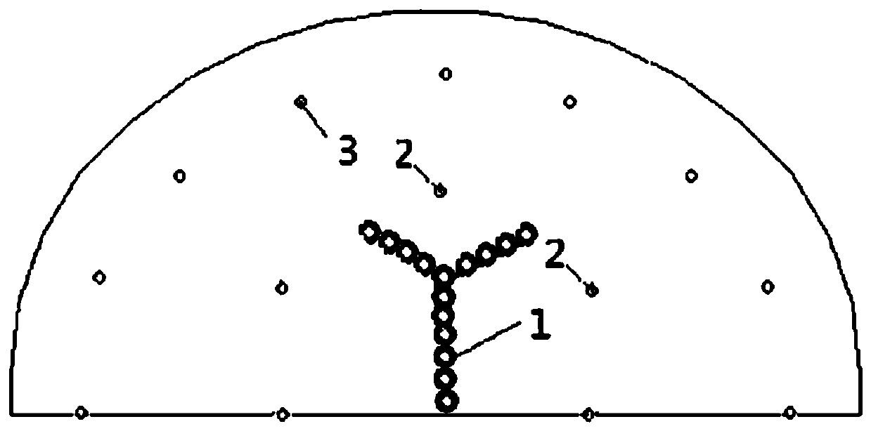 Excavation method of high-pressure gas expansion fracturing in connecting channel of urban subway hard rock formation