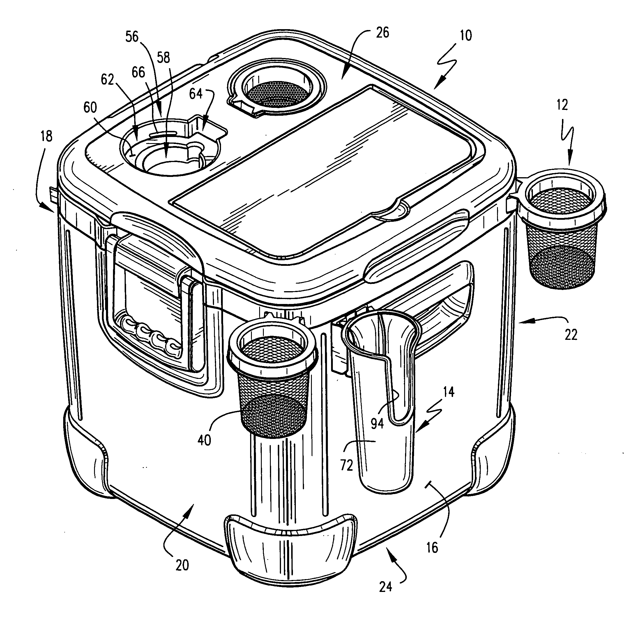 Insulated ice chest with accessory holders