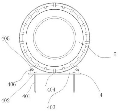 A road central separation buffer device for road administration engineering