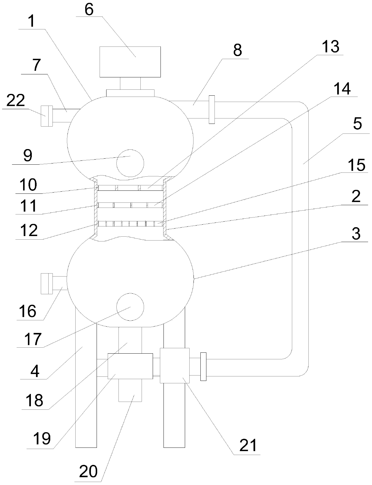 Rural village and town sewage treatment device and use method thereof