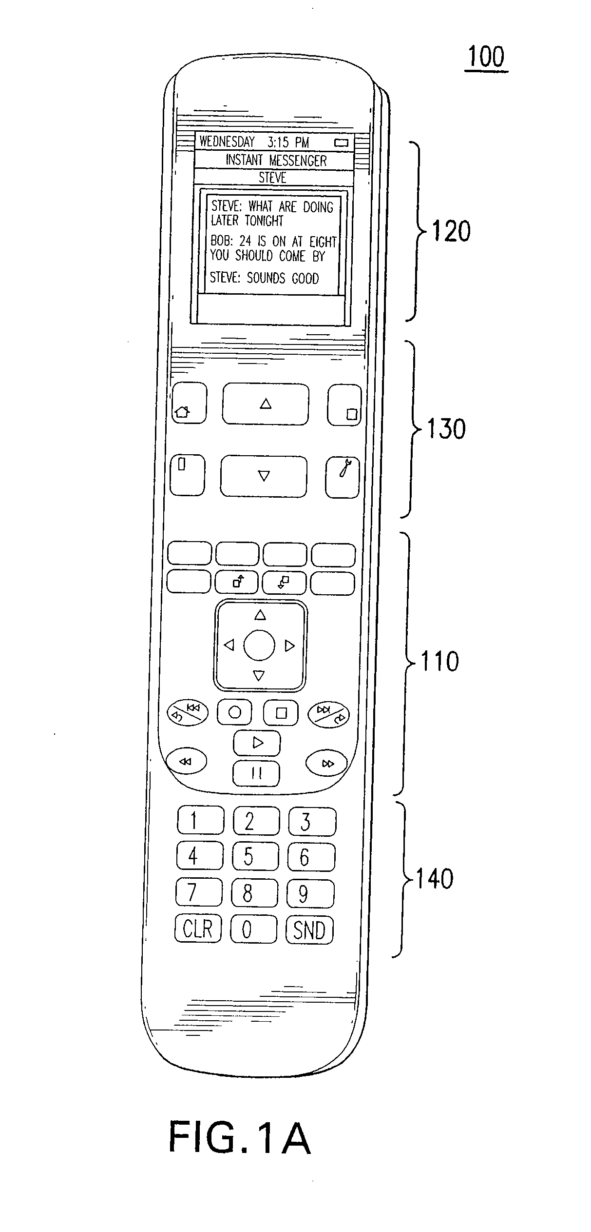 Remote control-based instant messaging