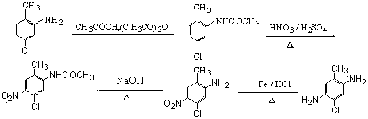 Preparation method for 5-chloro-2-methyl-1,4-phenylenediamine