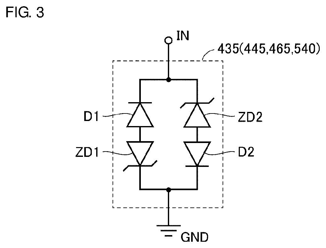 Transmitting and receiving circuit