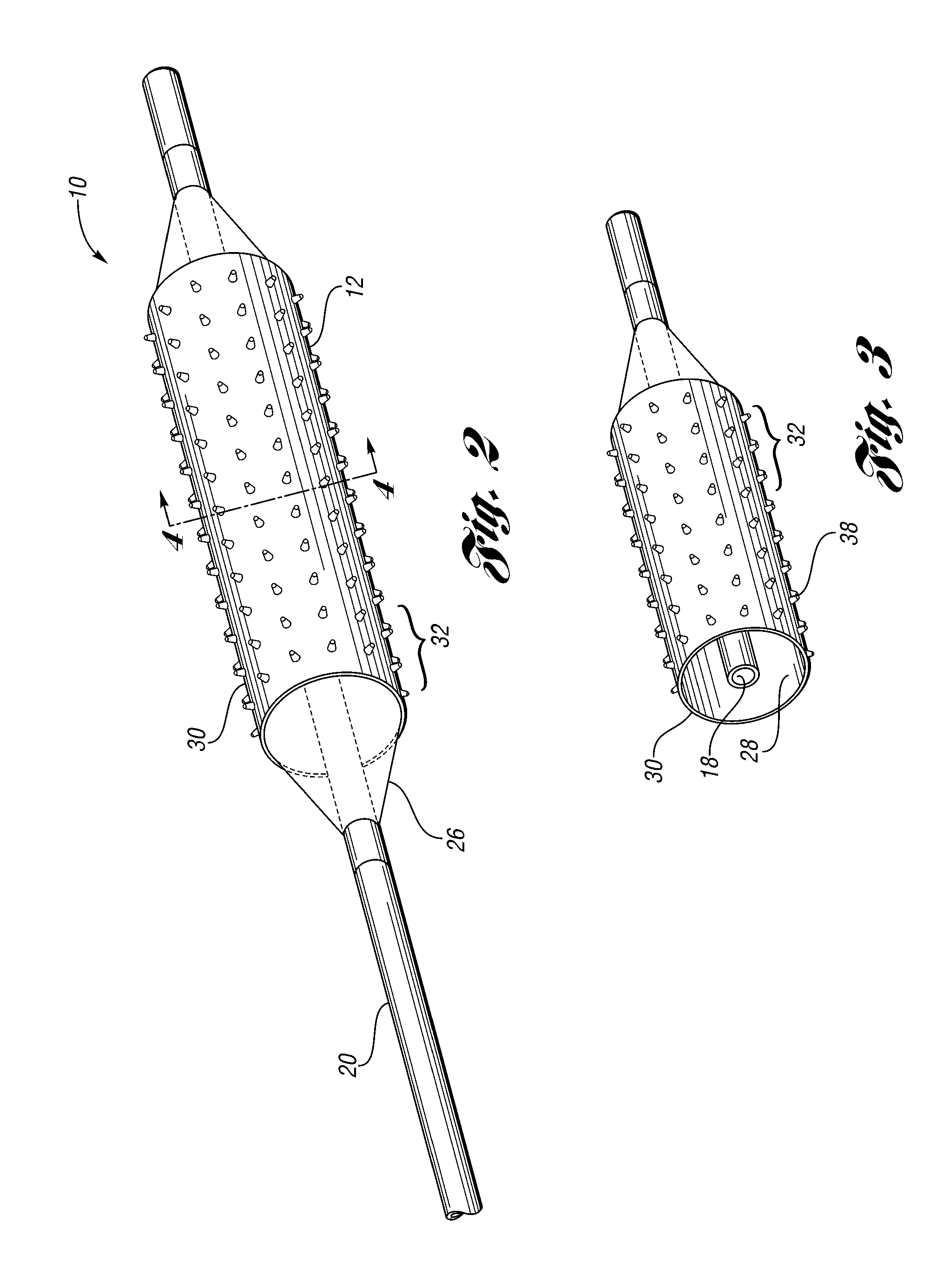 Catheter system with balloon-mounted plaque-modifying elements