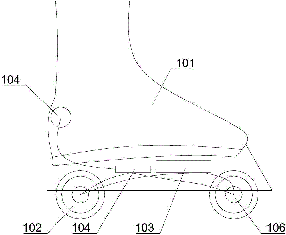 Electric roller skate