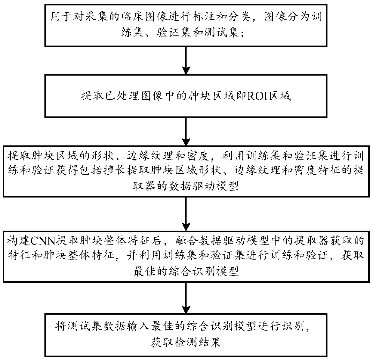 Computer-aided system and method for detecting mammary molybdenum target lumps through data driving