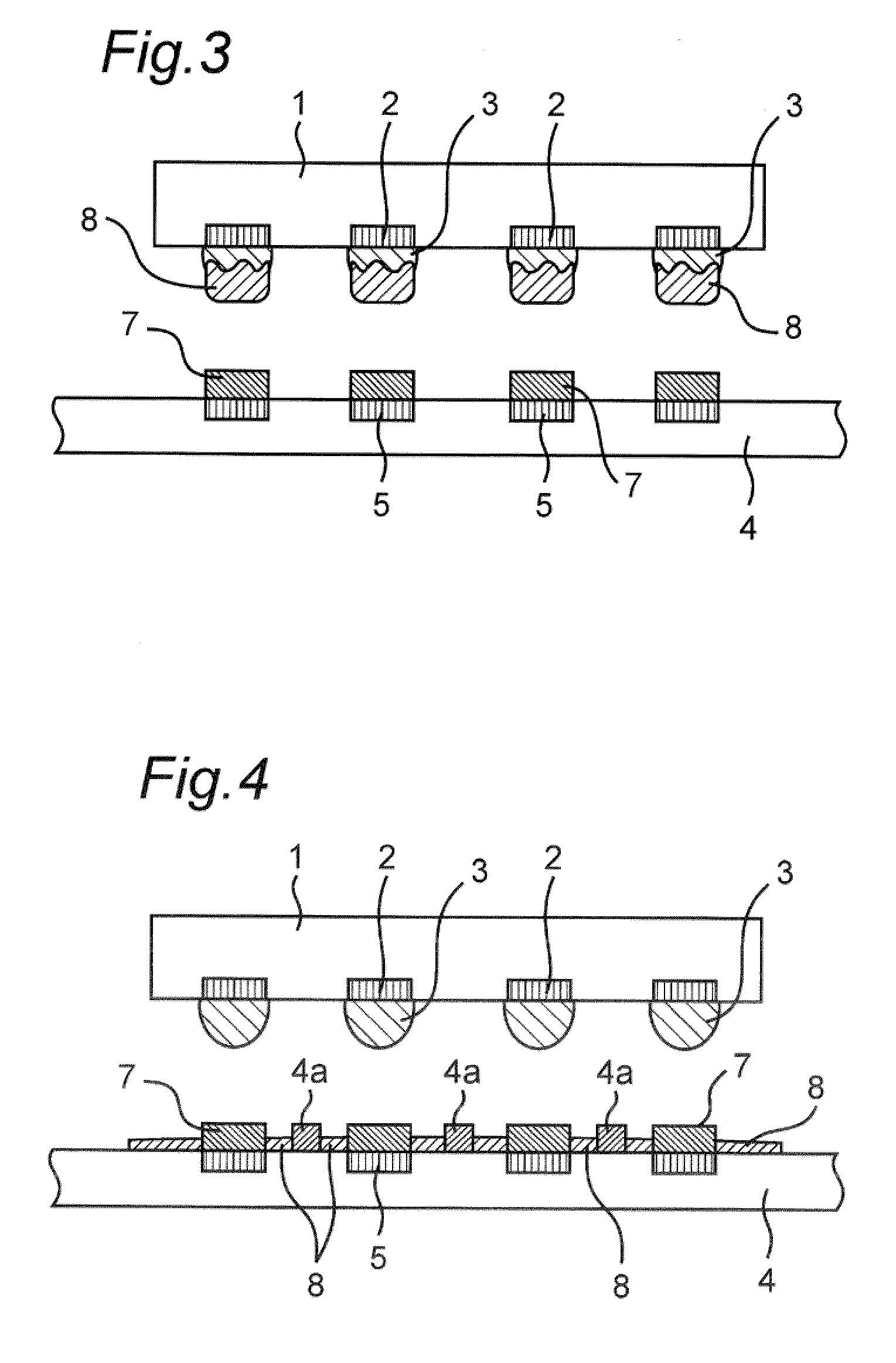 Semiconductor device mounted structure and its manufacturing method