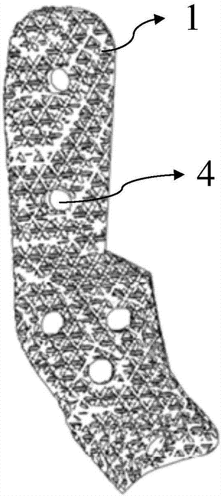 Porous composite bone plate with stiffness and gradient variation and preparation method thereof