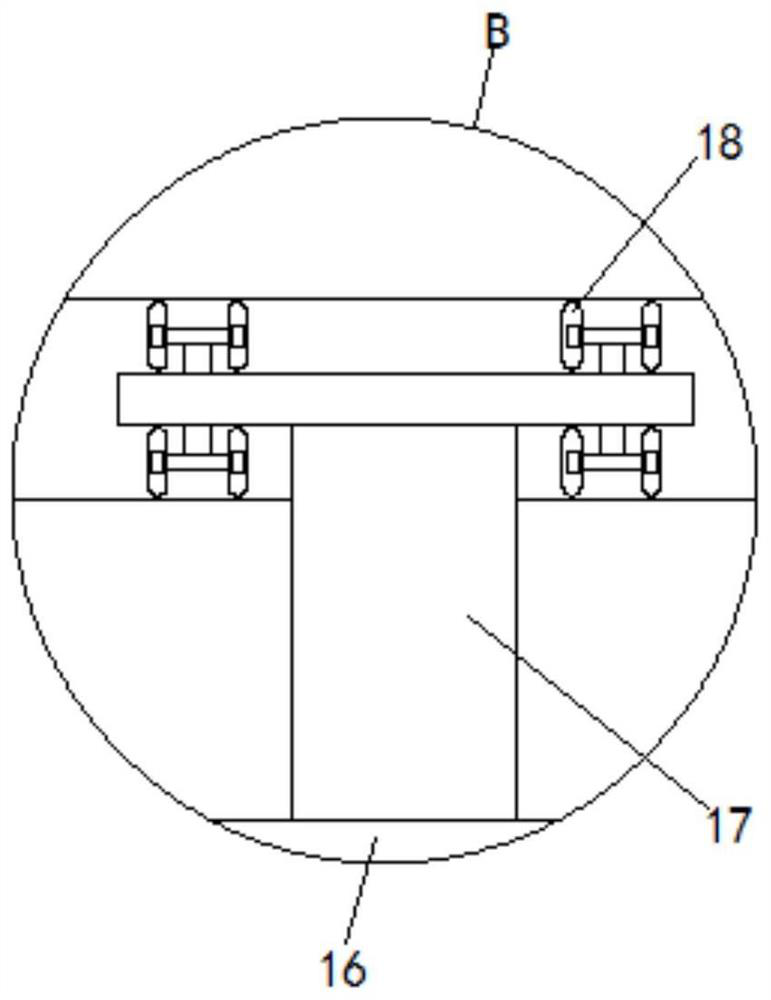 An aluminum profile cutting device that can realize self-shrinkage by cutting blade stop