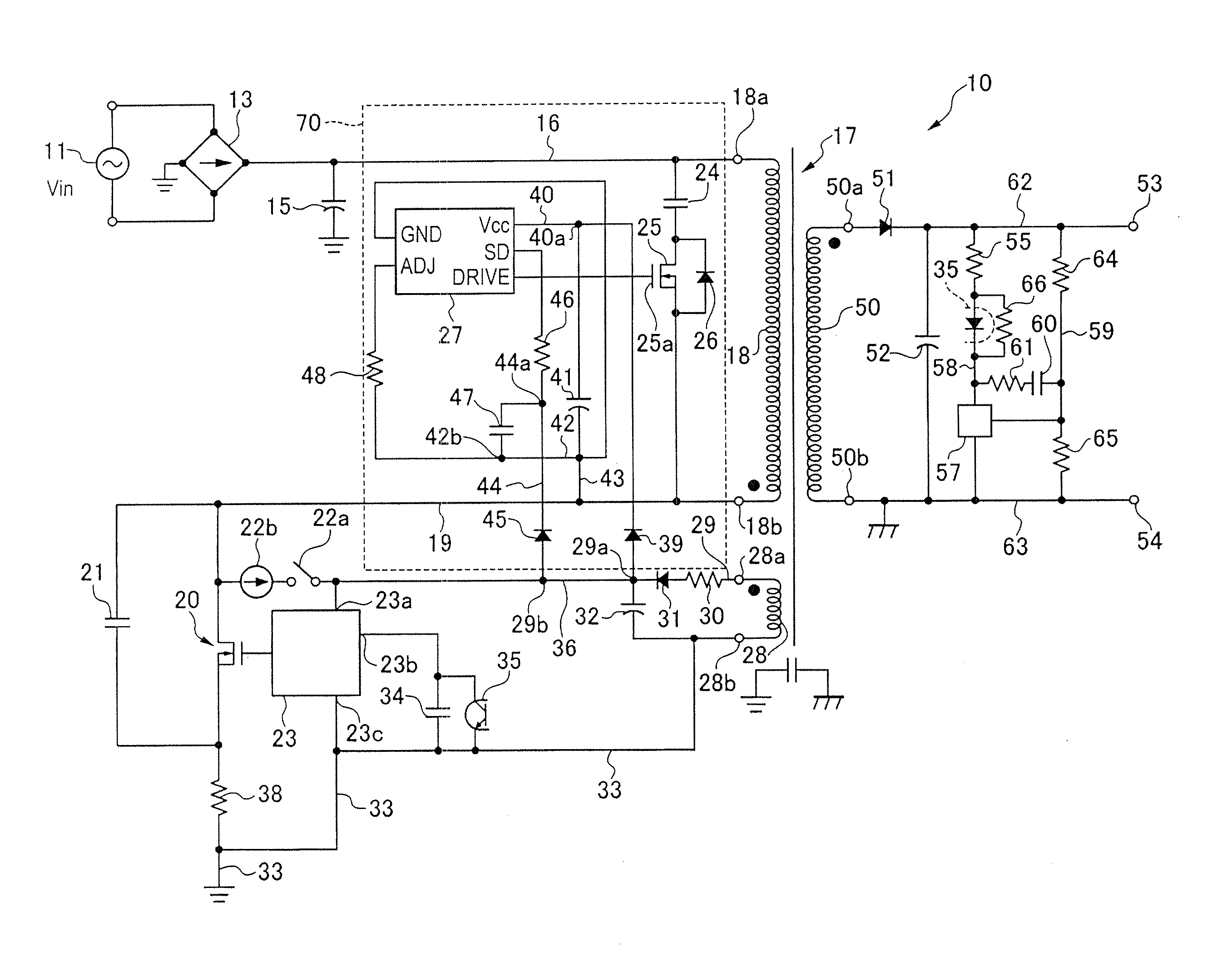Active snubber circuit and power supply circuit