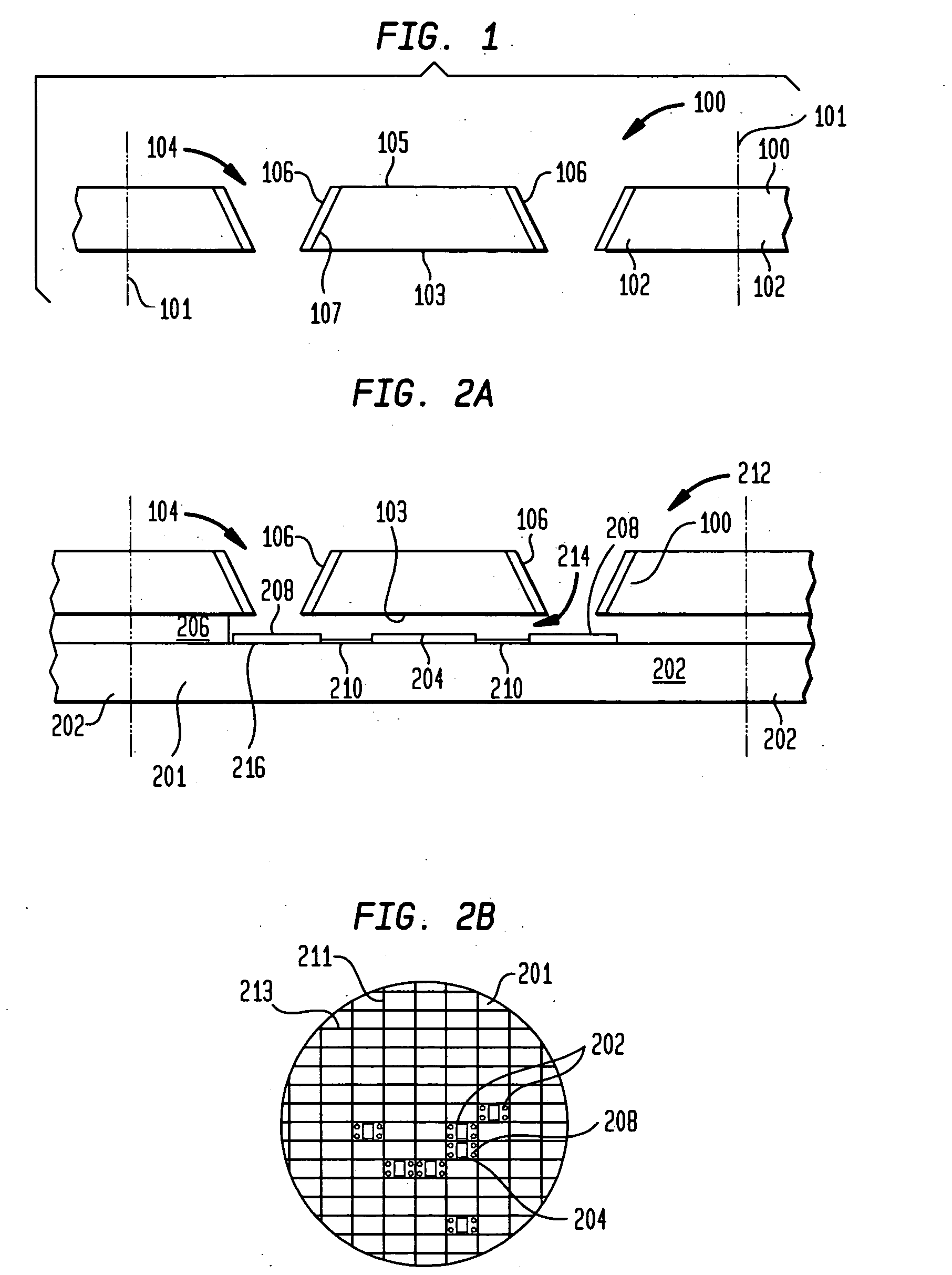 Structure and self-locating method of making capped chips