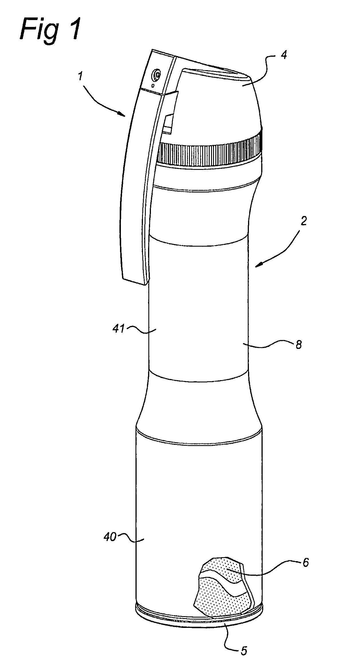 Dispensing device for dispensing a product