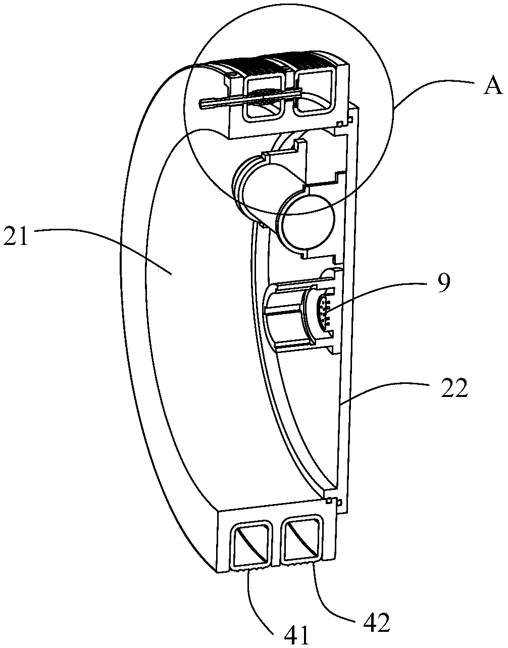 Air bag pipeline plugging device