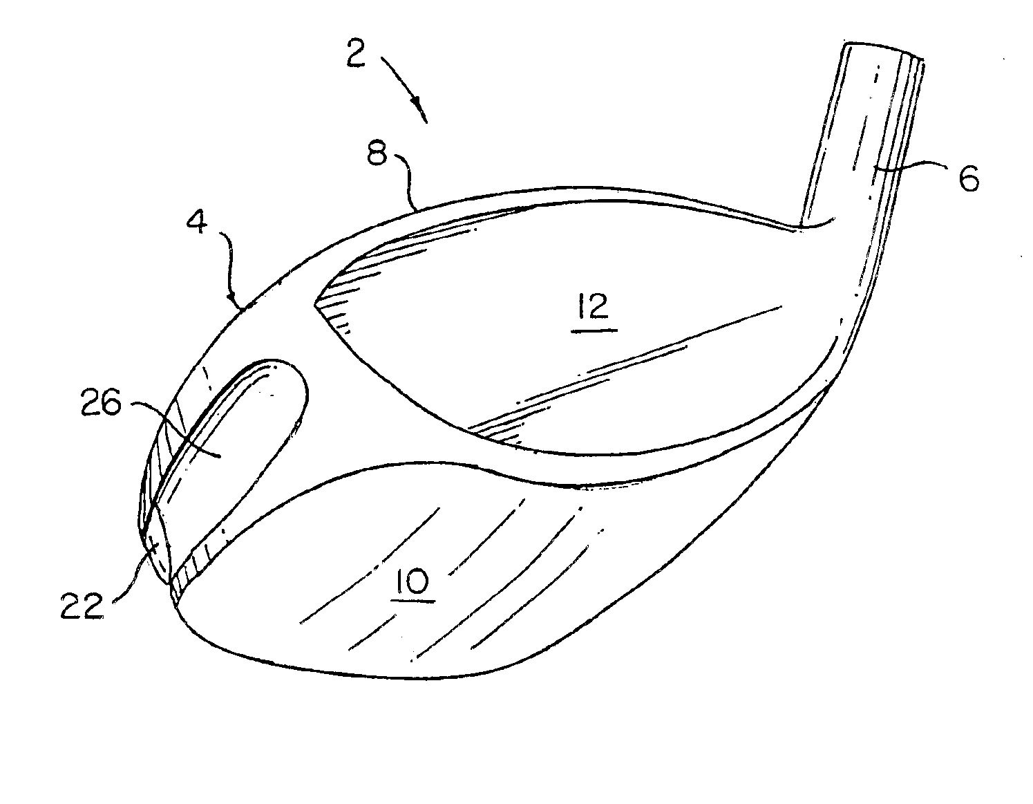 Golf club head with peripheral weighting