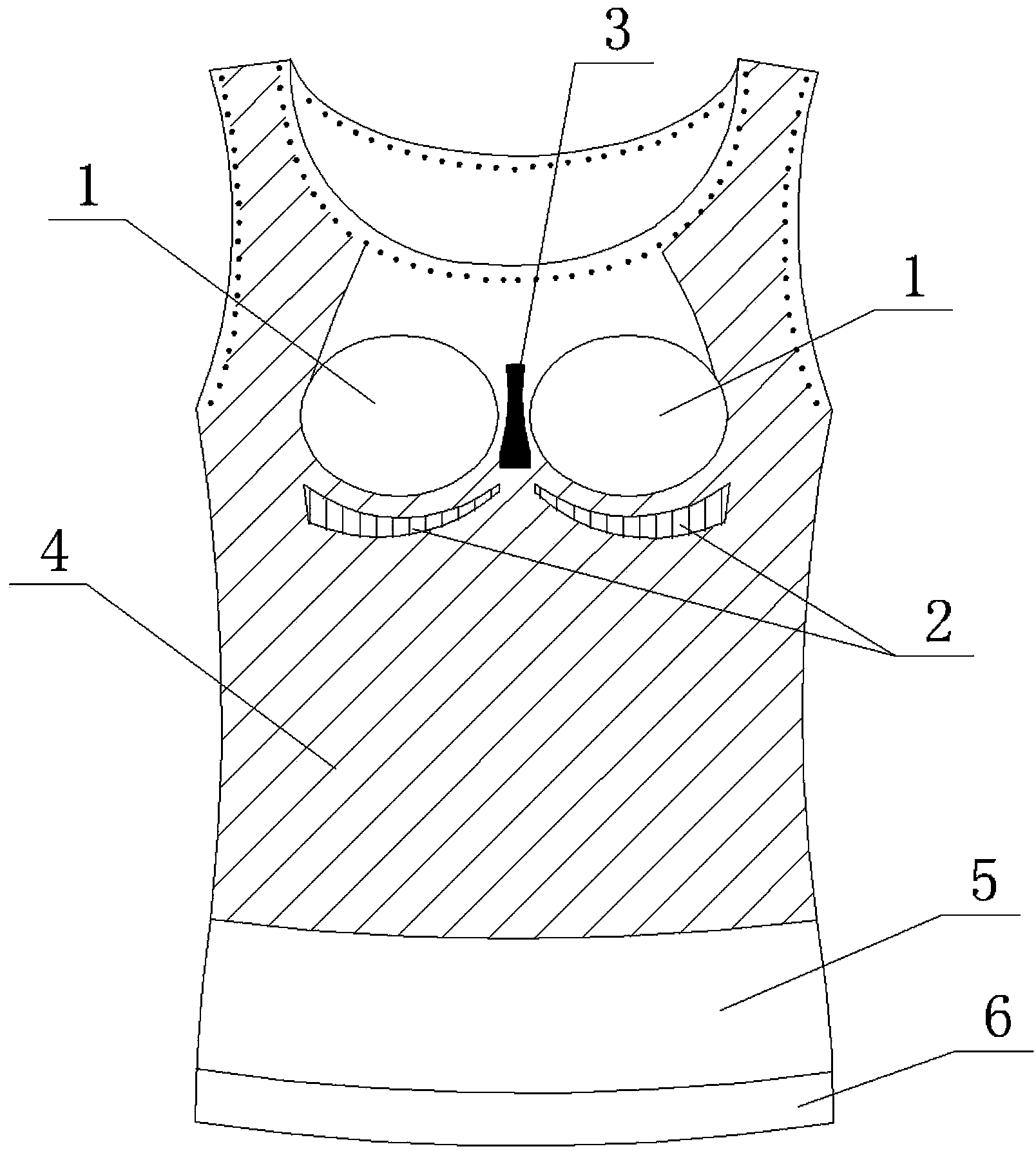 One-step-formed breast supporting underwear weaving method