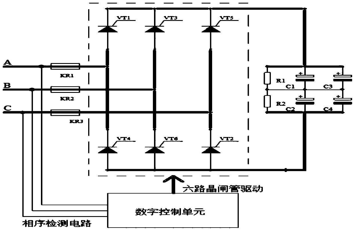 Soft start circuit and soft start method of voltage source type inverter
