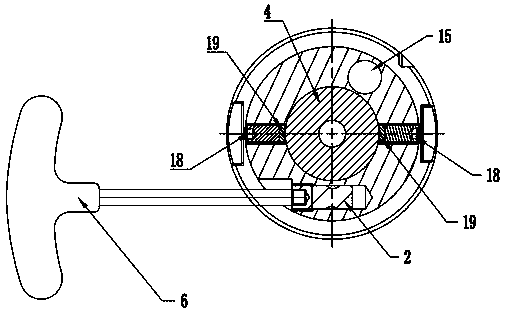 Radial run-out adjusting device and knife handle