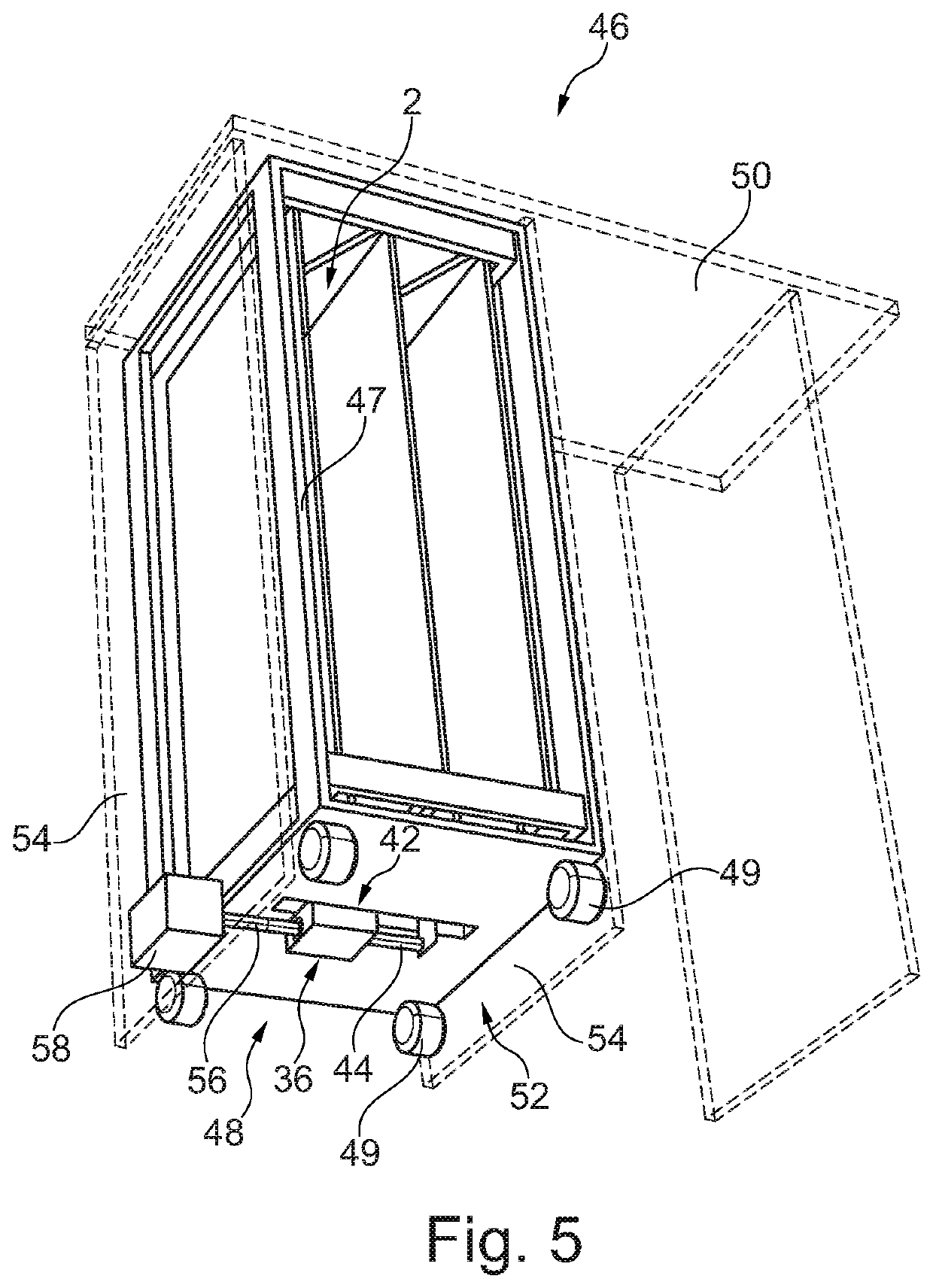 Waste compaction system for a vehicle and cabin monument with such a waste compaction system