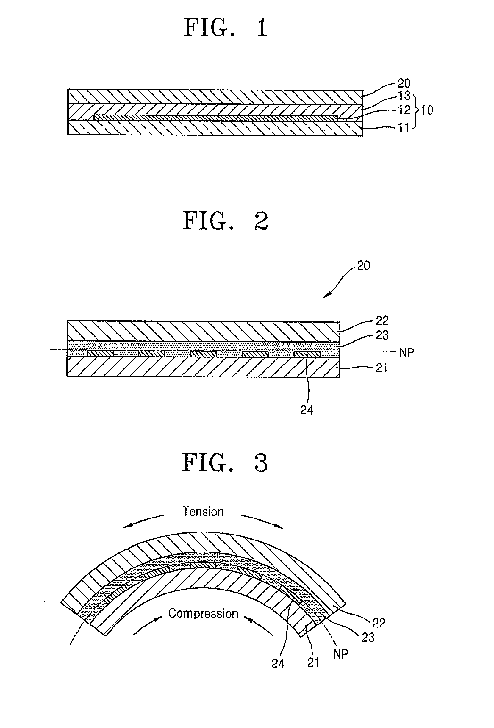 Flexible touch screen panel and flexible display apparatus including the same