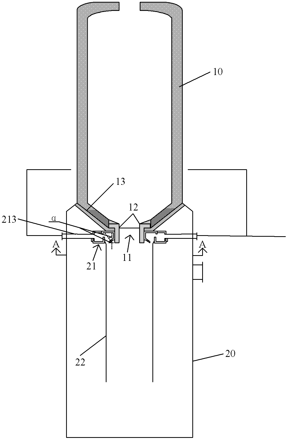 Entrained flow gasifier and slag hole brick thereof