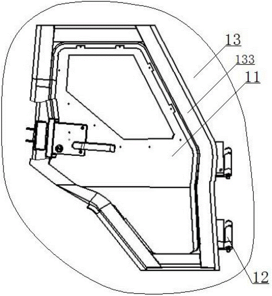 Double-layer sealing structure for armored car door and welding method