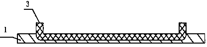 Processing method of U-shaped through channels