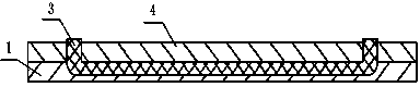 Processing method of U-shaped through channels