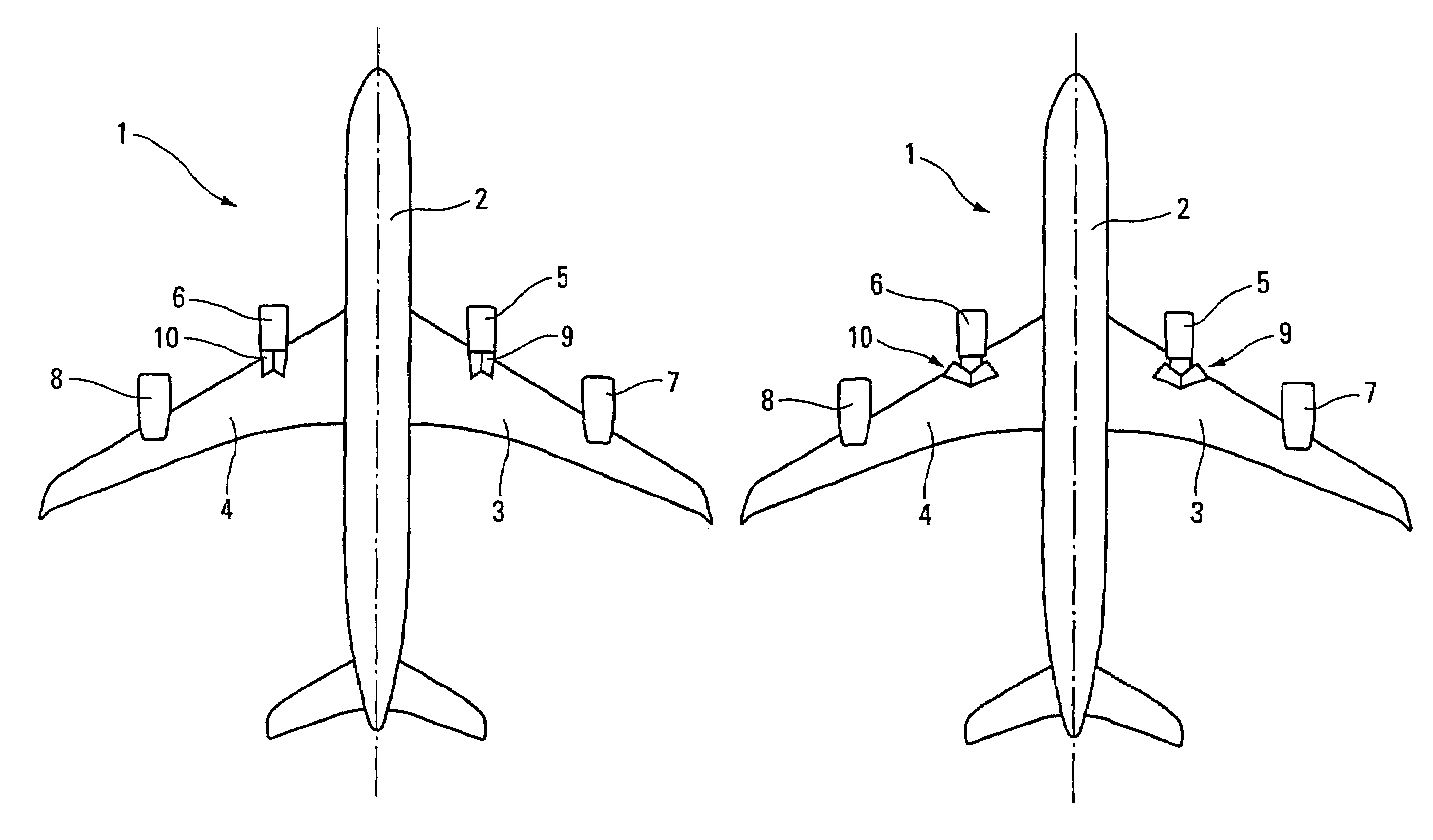 Aircraft provided with thrust reversers