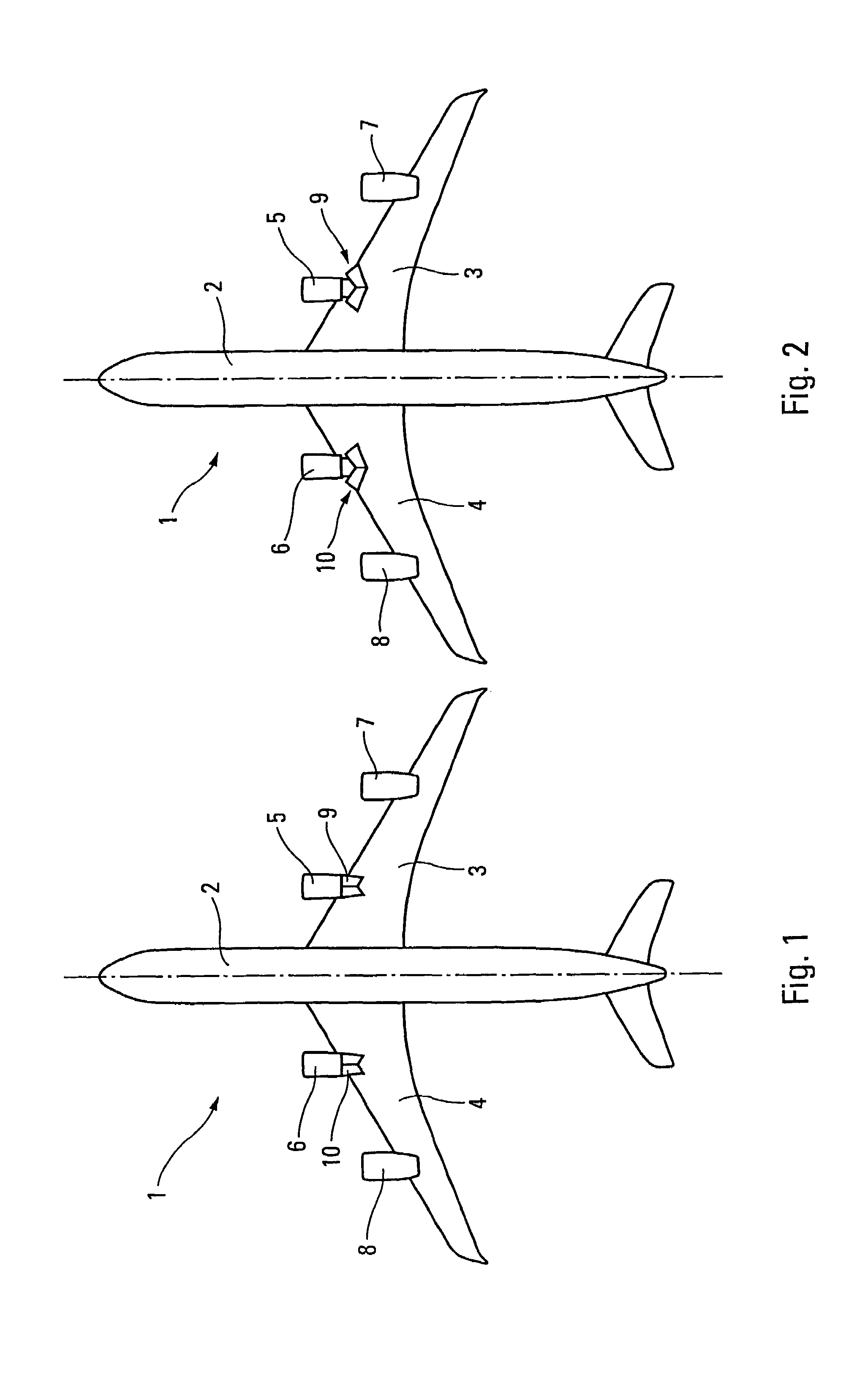 Aircraft provided with thrust reversers